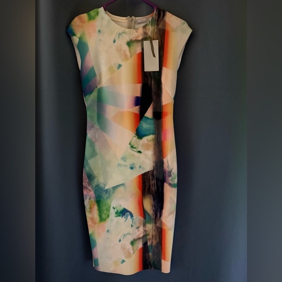 Zara Dresses & Skirts - Zara WB Collection Multicolor Abstract Art Dress - Size S - NWT